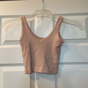 Pastel pink crop top